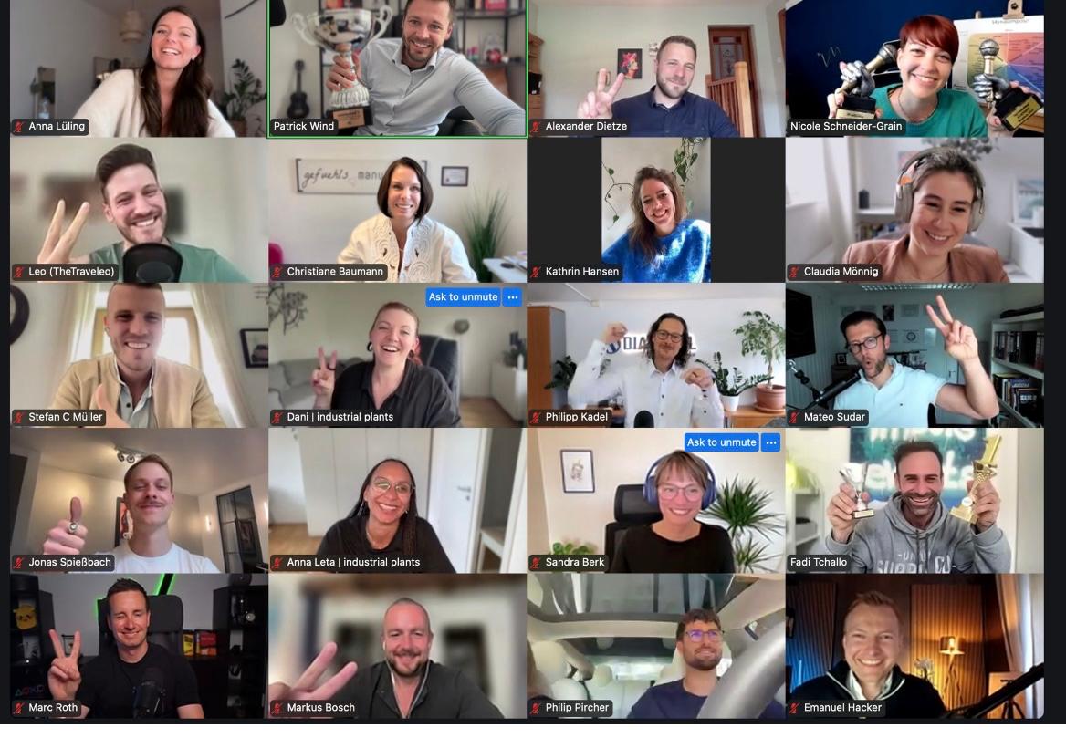 Online-Profiling-Session mit vielen Teilnehmern