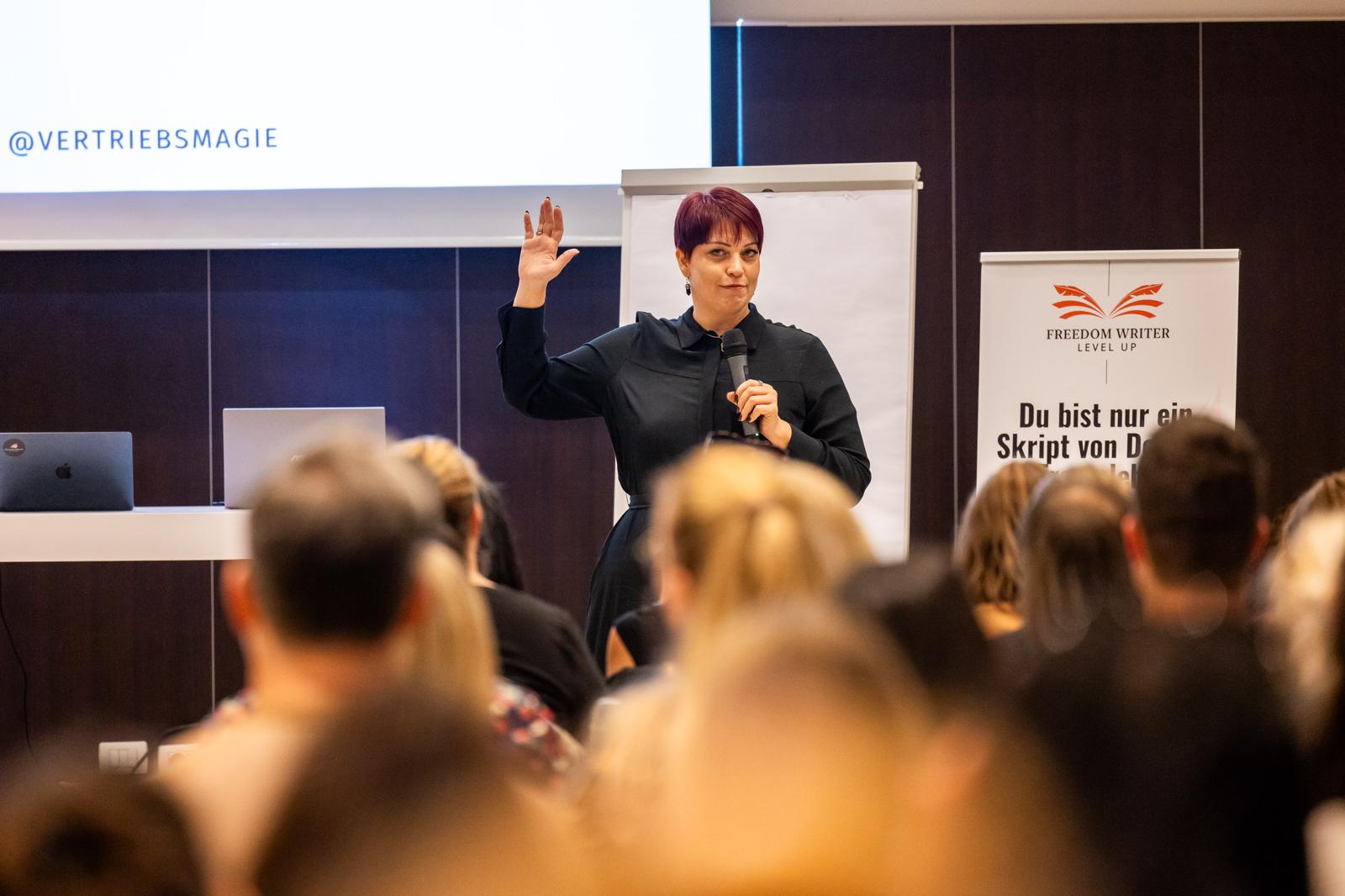 Nicole live auf der Bühne beim FWA-Event